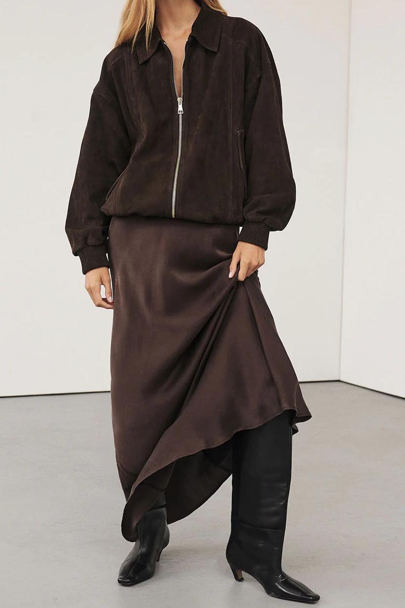 Leather Zipper Outerwear