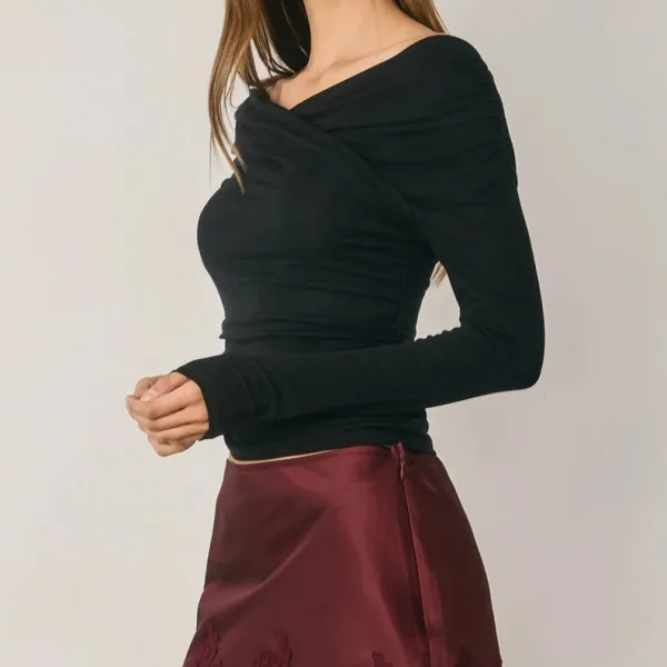 Off Shoulder Ruched Top