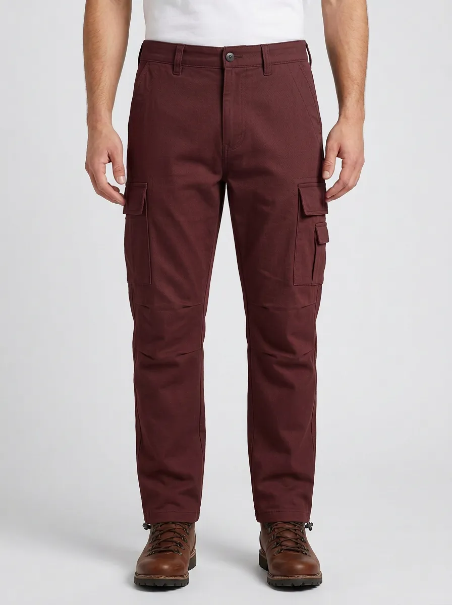 Men's Casual Outdoor Grey Multi-Pocket Cargo Pants