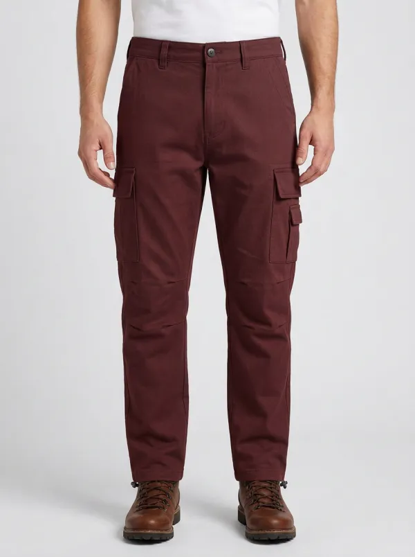 Men's Casual Outdoor Grey Multi-Pocket Cargo Pants