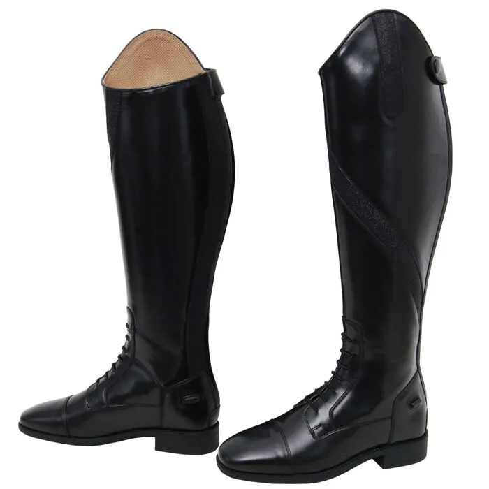 Glitter Trim Rubber Sole Tall Riding Boots