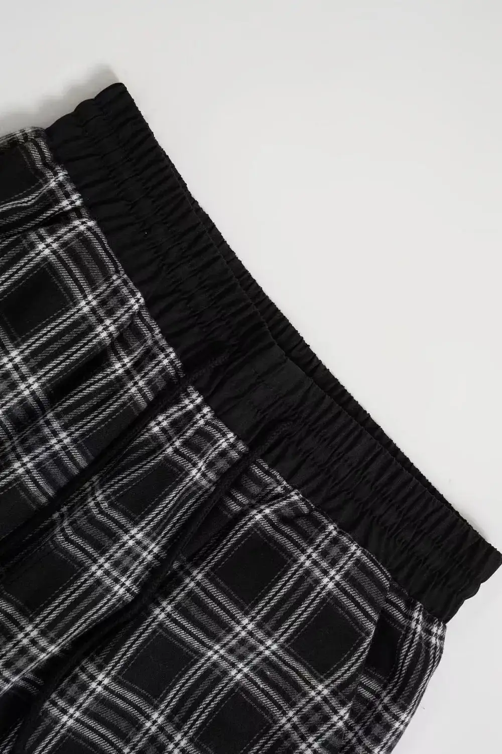 Layered Wide Leg Drawstring Pants