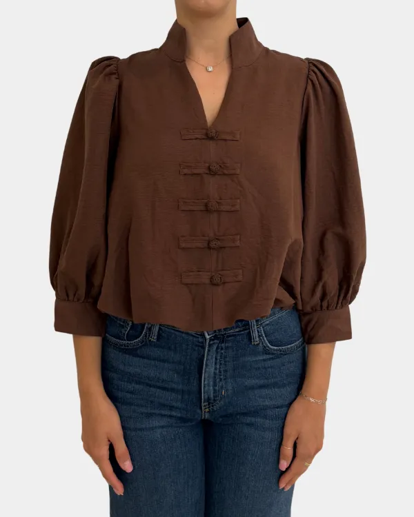Mandarin Collar Top
