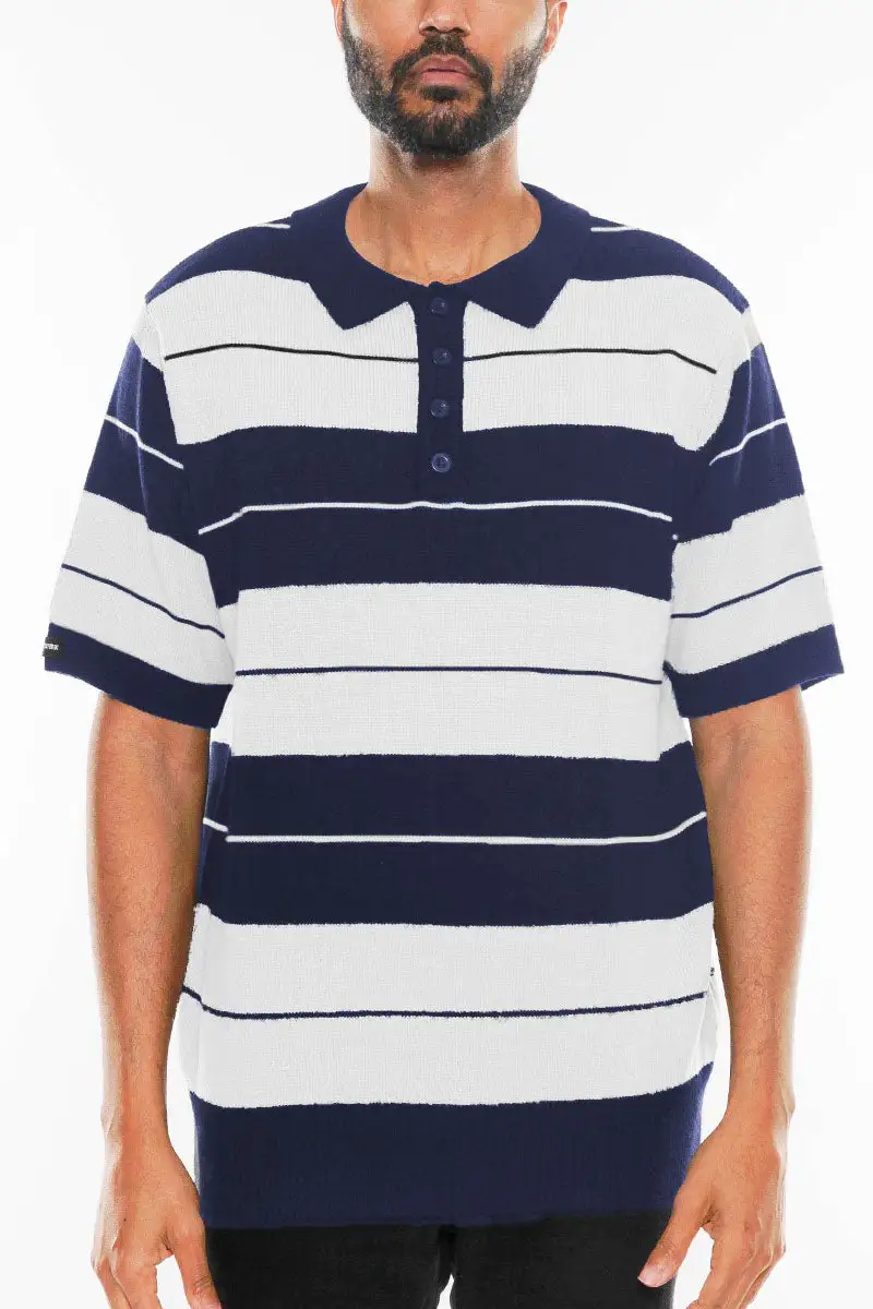 Side Striped Polo Shirt