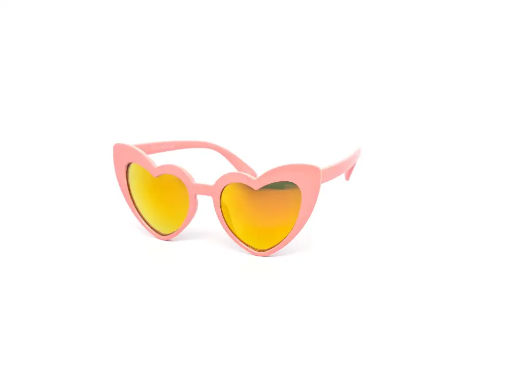 12-Pack Kids Heart Color Mirror Sunglasses