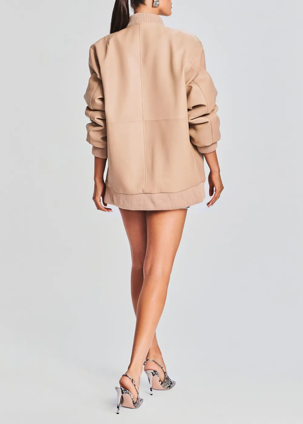 Halle Leather Jacket - Tannin