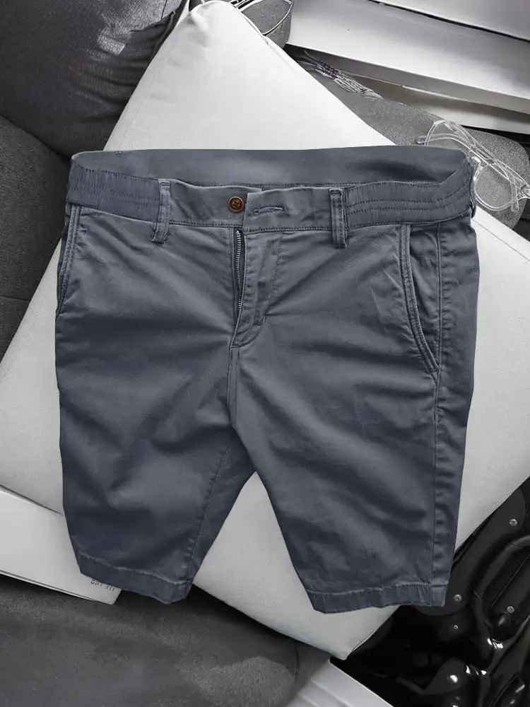 Men's Casual Business Straight Cotton Shorts