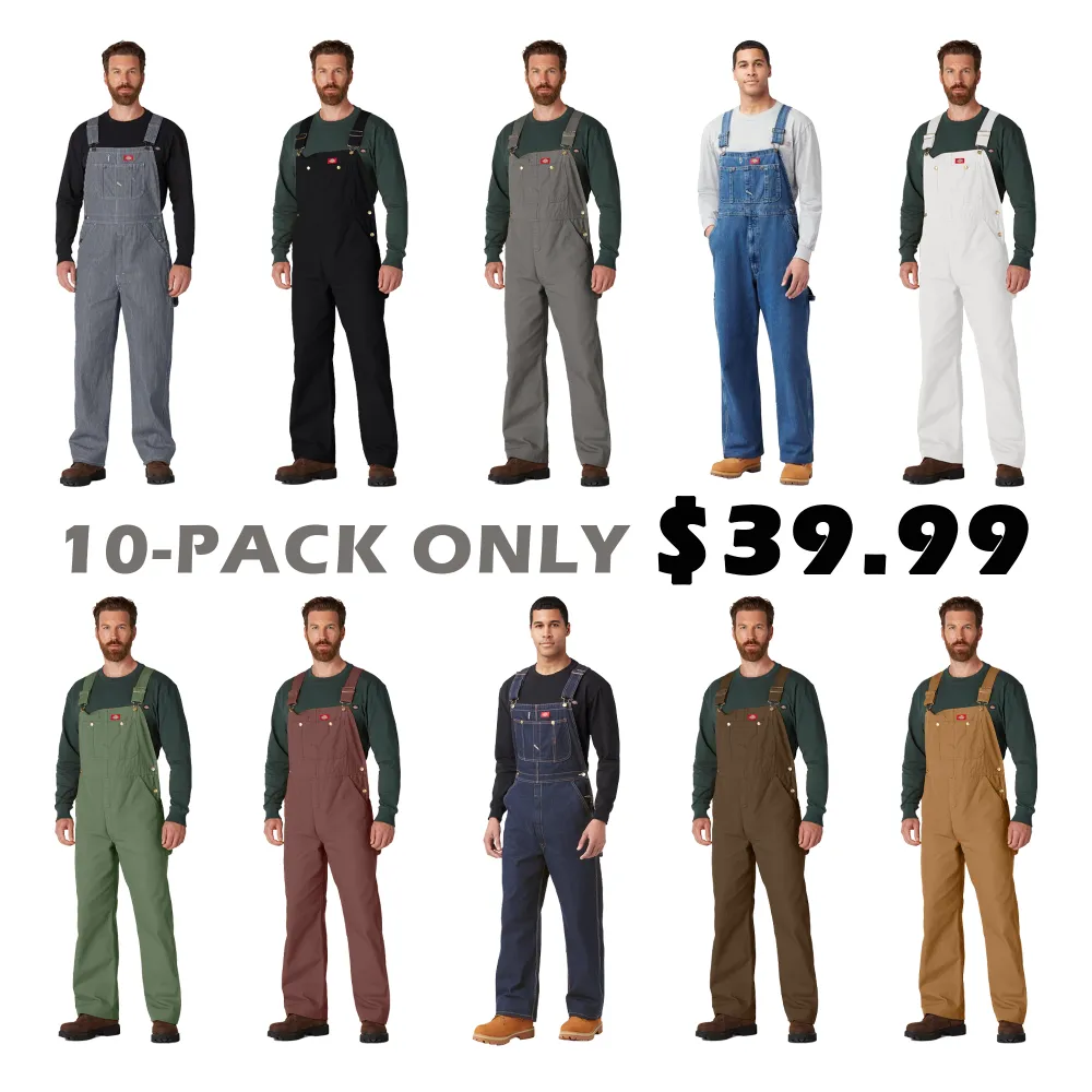 🔥Men's Classic Bib Overalls Pockets Workwear