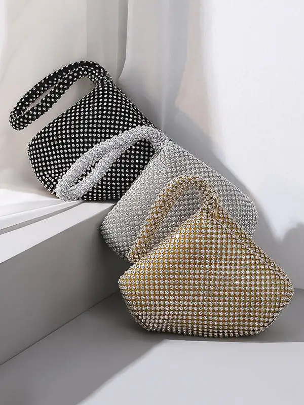 Modern Geometric Zip-Top Shoulder Bag