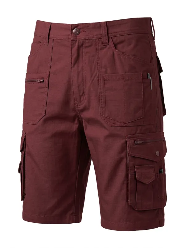 Men's Tactical Multi-Pocket Grey Ripstop Cargo Shorts