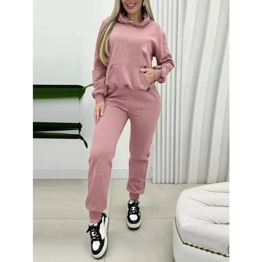 Long Sleeve Hoodie and Joggers Set