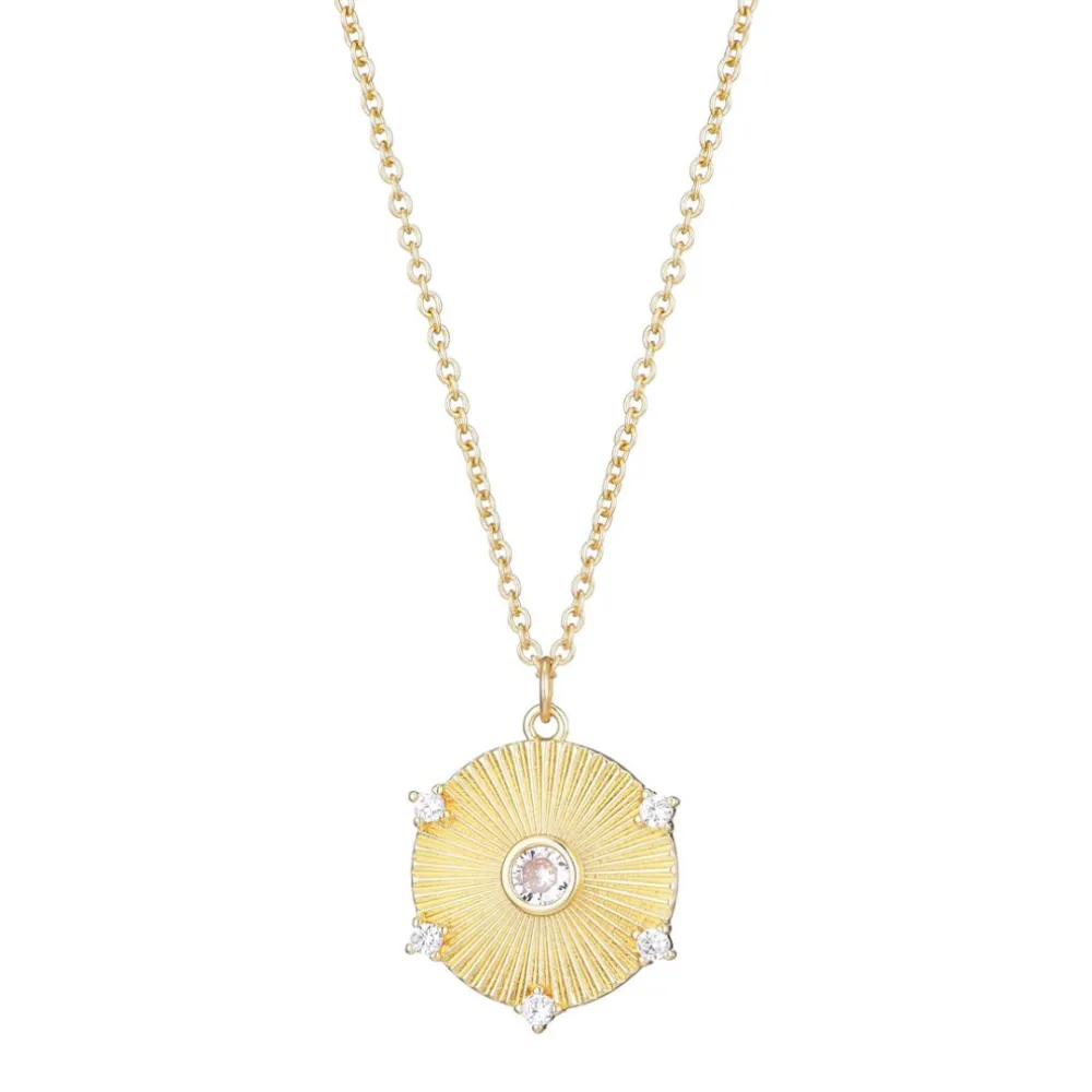Refined Pendant Zirconia Necklace