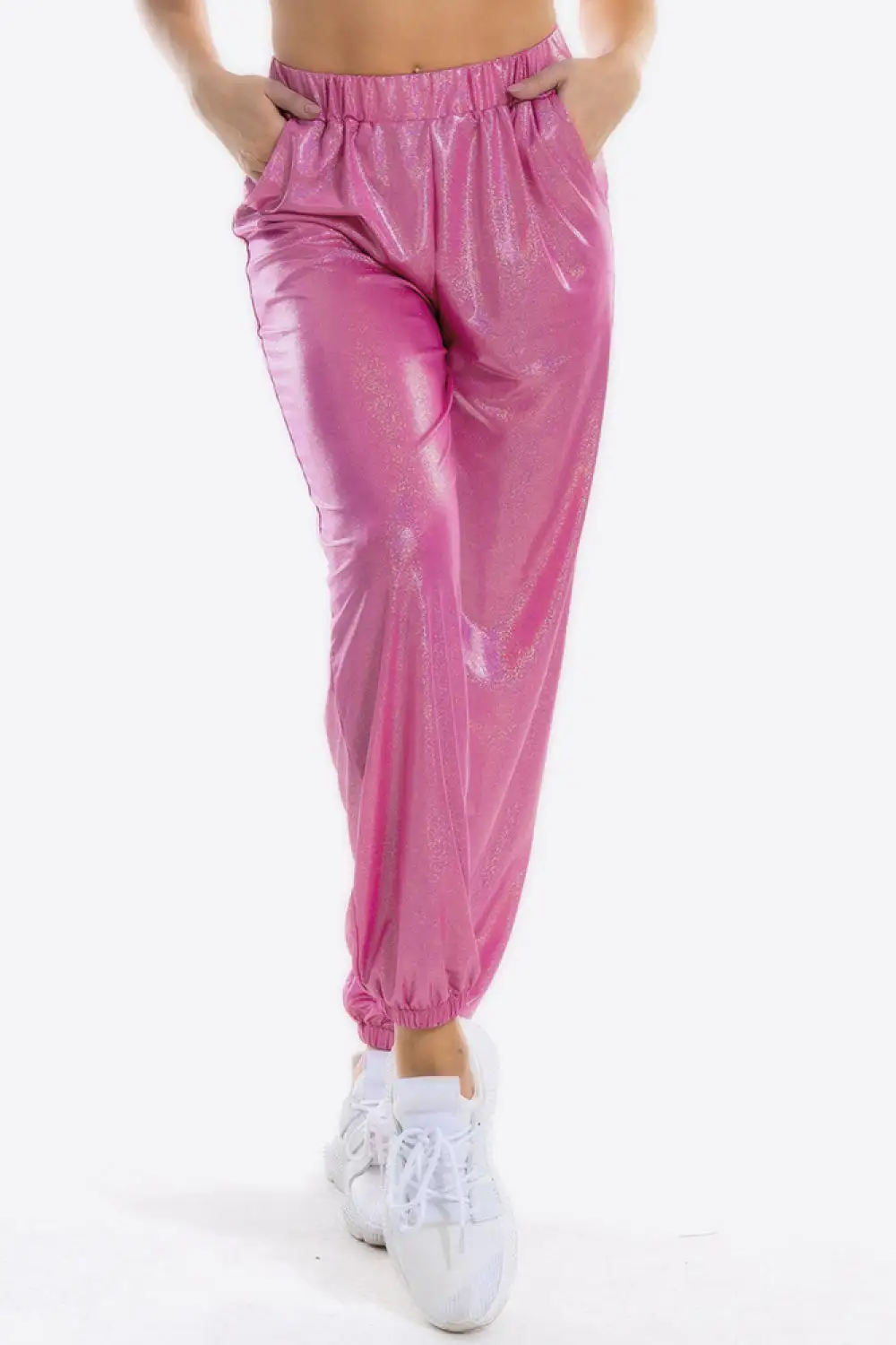 Casual High Waist Pocket Detail Pants