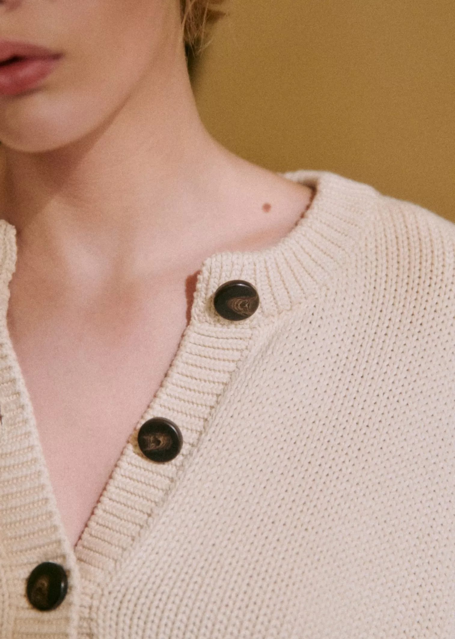 Patch Pockets On Front Cardigan Knitwear