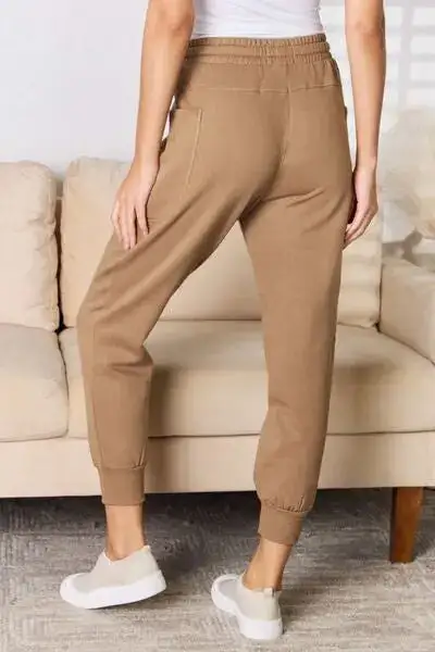 High-Rise Pocketed Jogger Pants