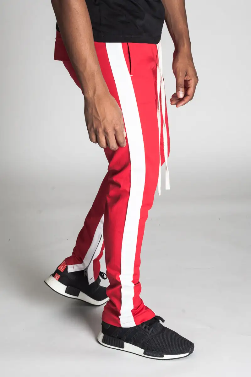 Men's Clean Skinny Raw Hem Track Pants