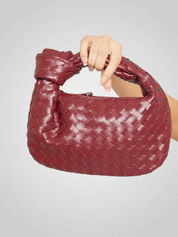 Woven Leather Handbag