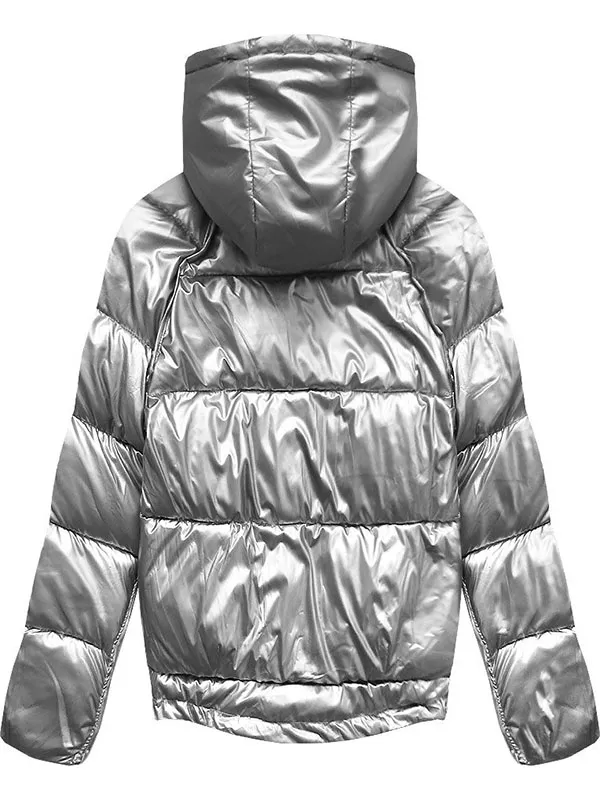 Ladies reversible winter jacket pink