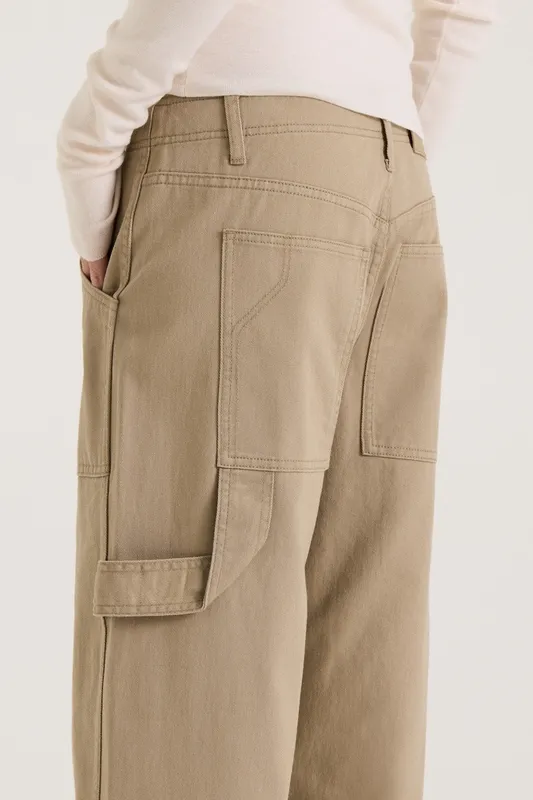 Cotton Low-Rise Cargo Pants