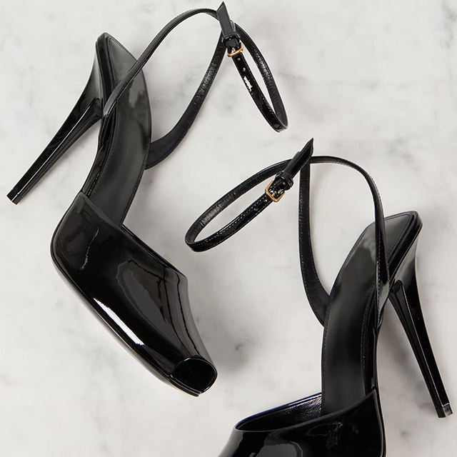 Lunara Peep Toe Block Heel Sandals