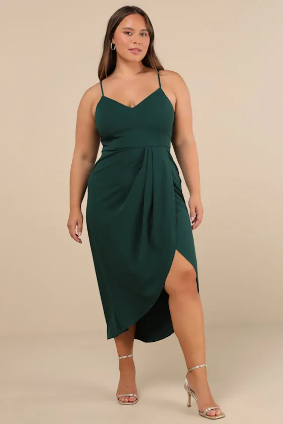 Reinette Navy Blue Midi Dress