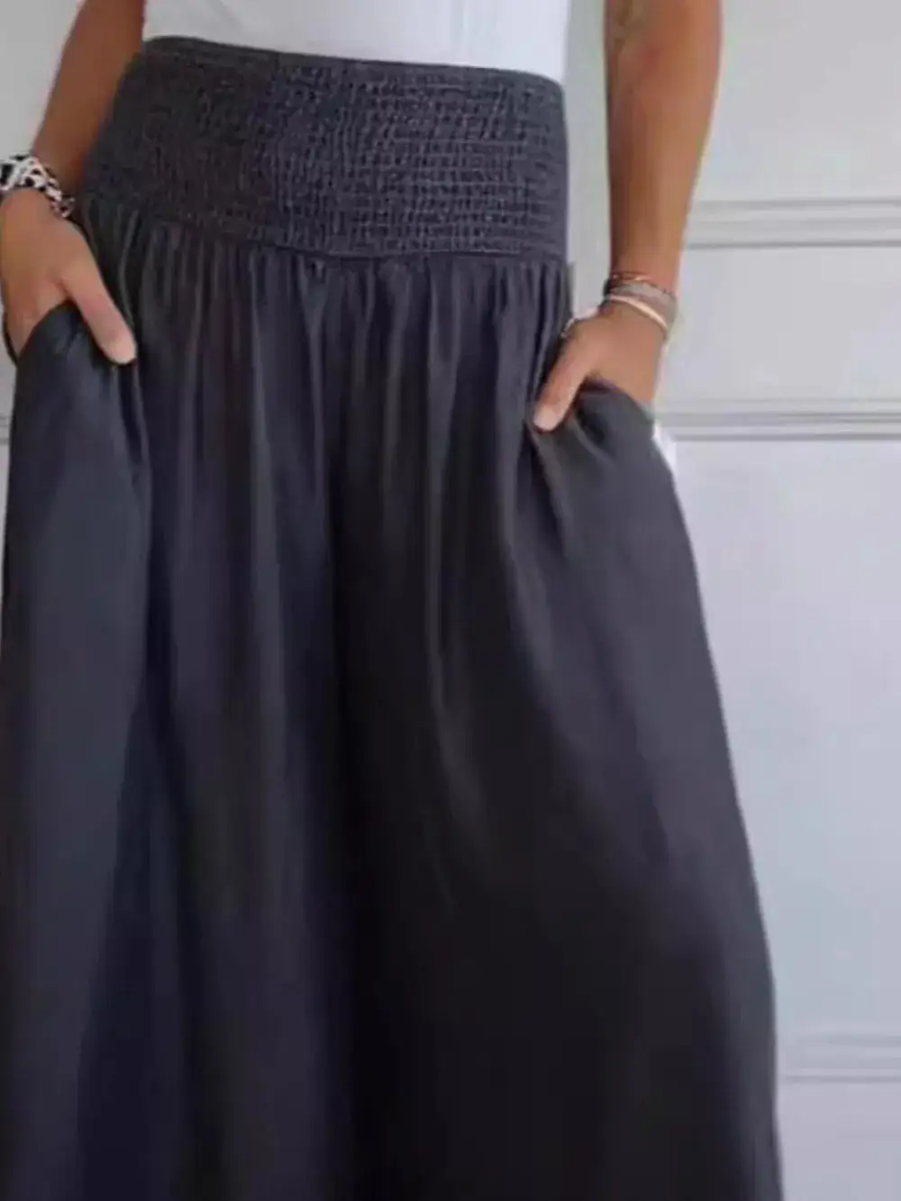 Everyday Smocked Wide Leg Pants
