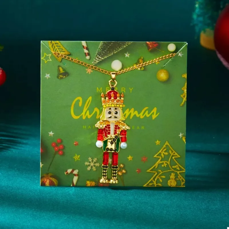 18K Gold-plated Nutcracker Pendant Necklace