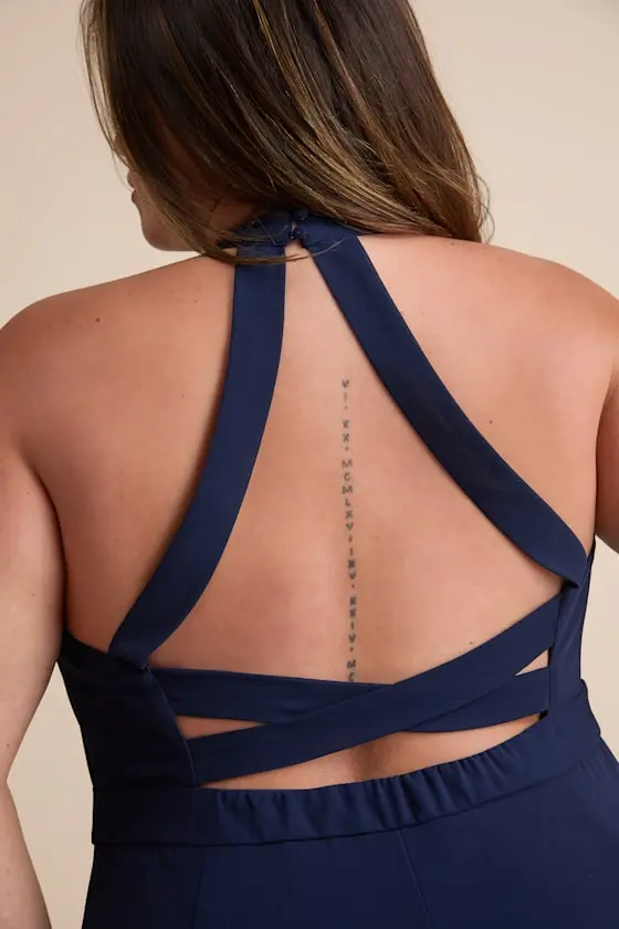 Confidently Charismatic Emerald Backless Halter Maxi Dress