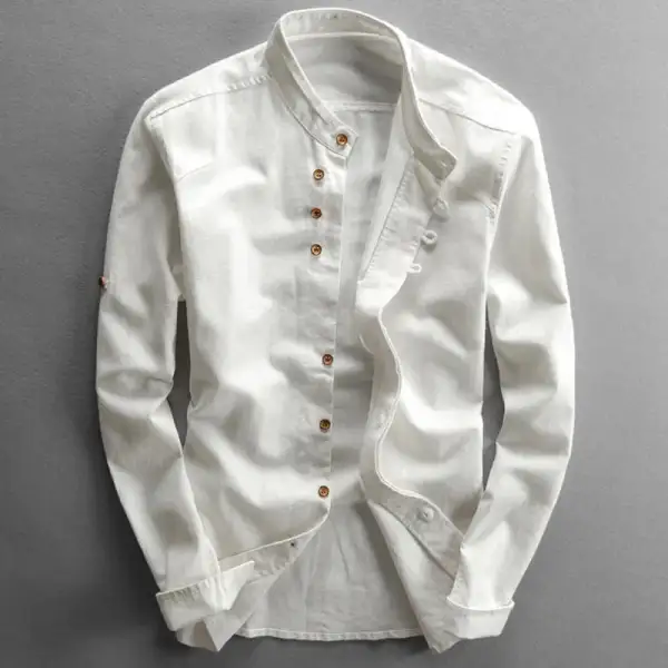 Linen Cotton Long Sleeve Shirt