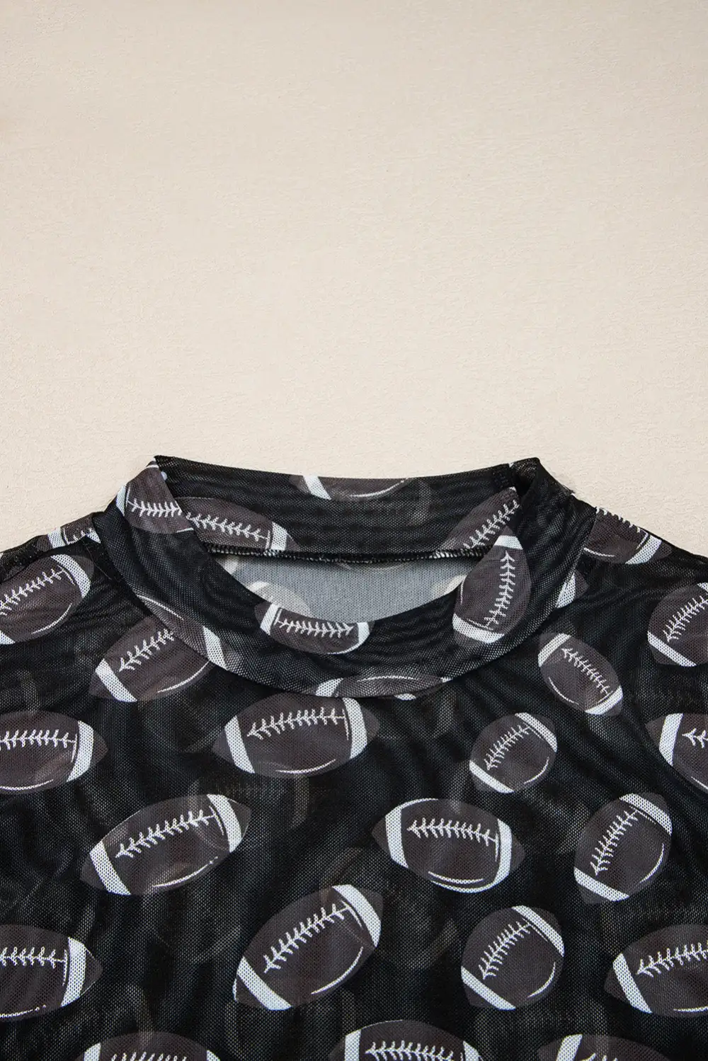 Mesh Sheer Long Sleeve Top