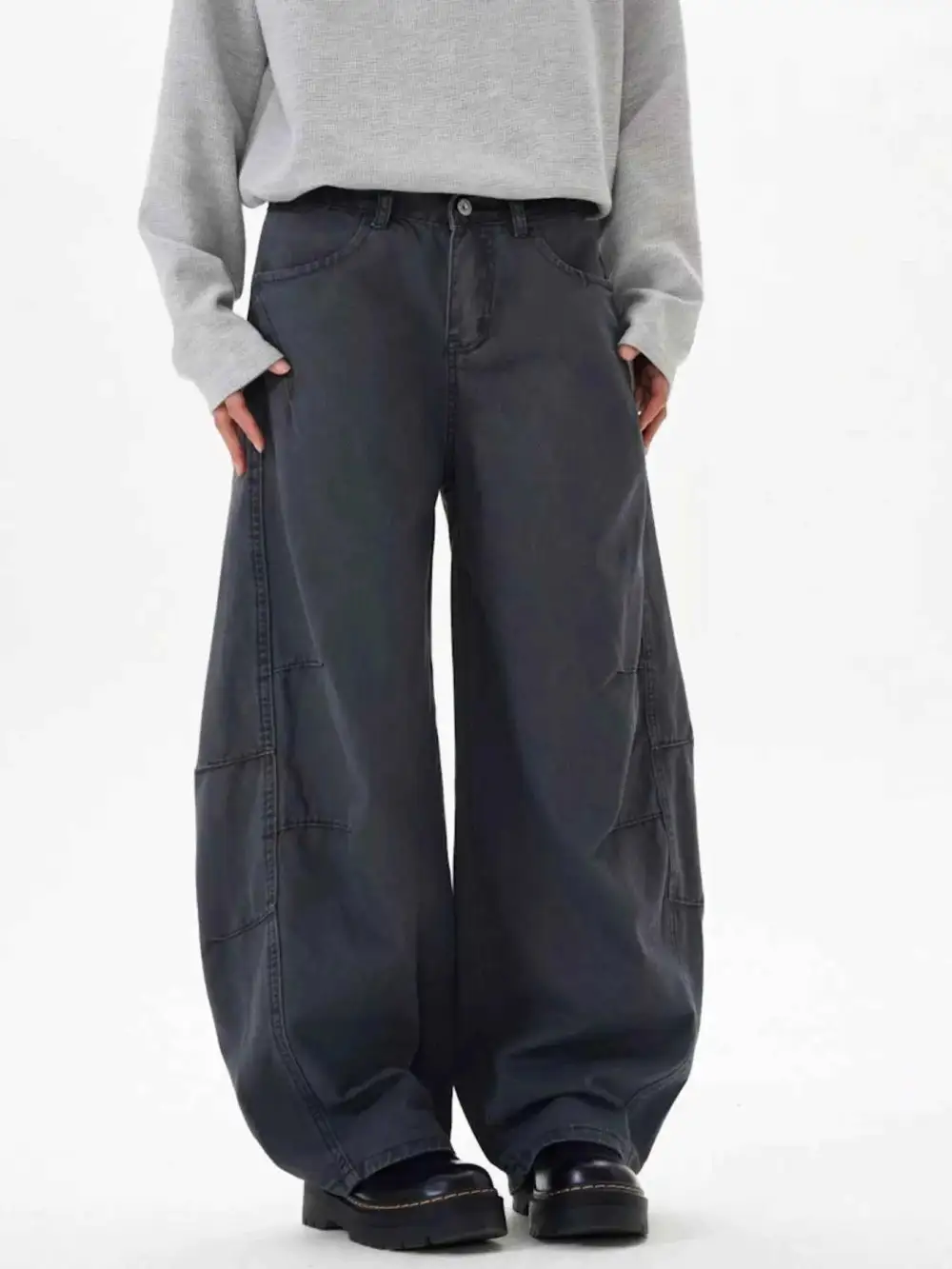 Wide Leg Pocketed Pants