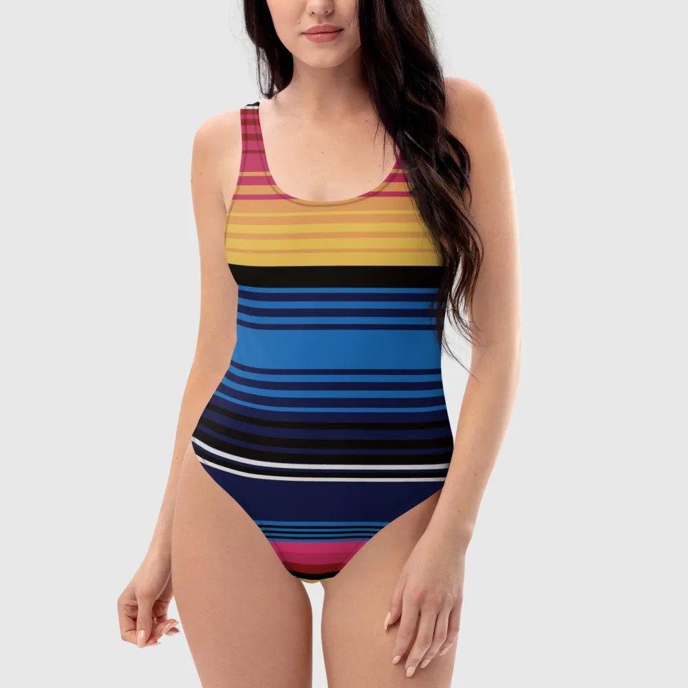 Clean-Shape One-Piece Swimsuit