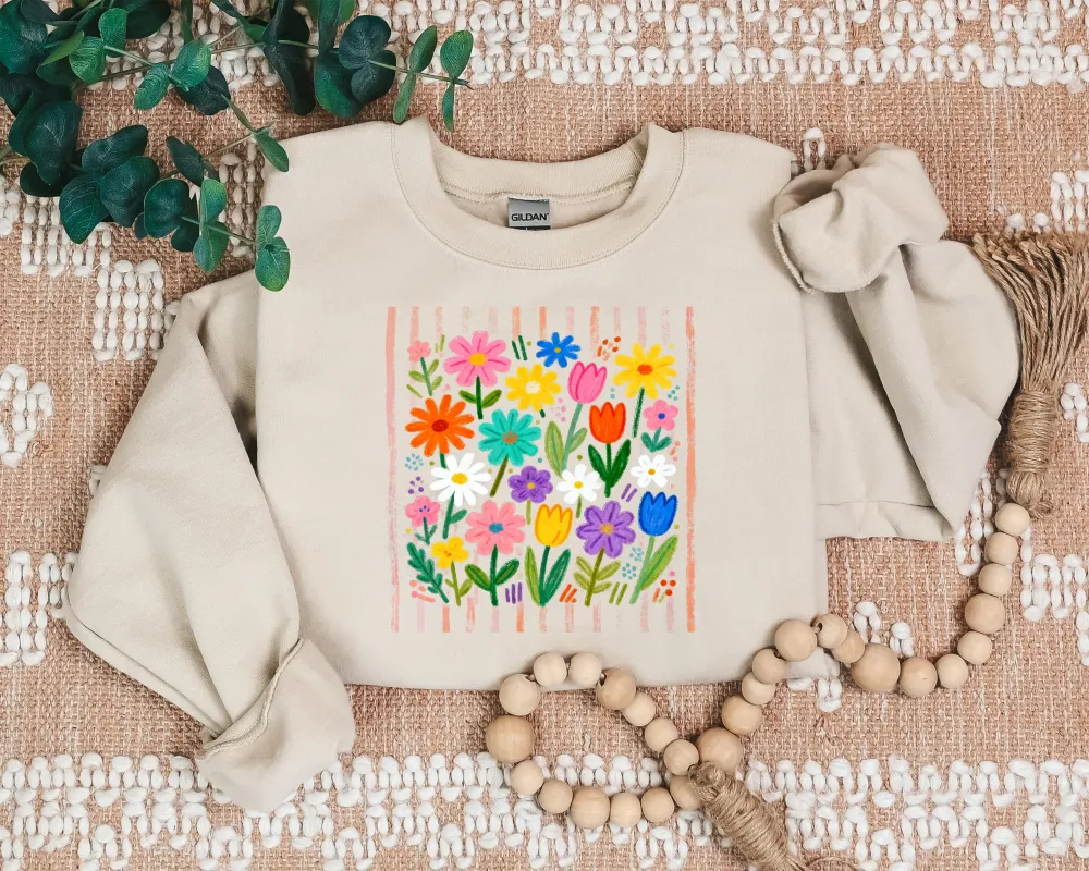 Wildflower Graphic Crewneck Sweatshirt