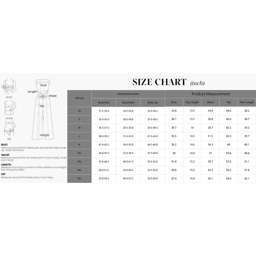 Women's Summer Outfits 2 Piece Sets Casual Ribbed Knit Crop Top & Wide Leg Pants