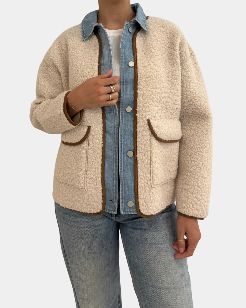 Layered Fleece Jacket