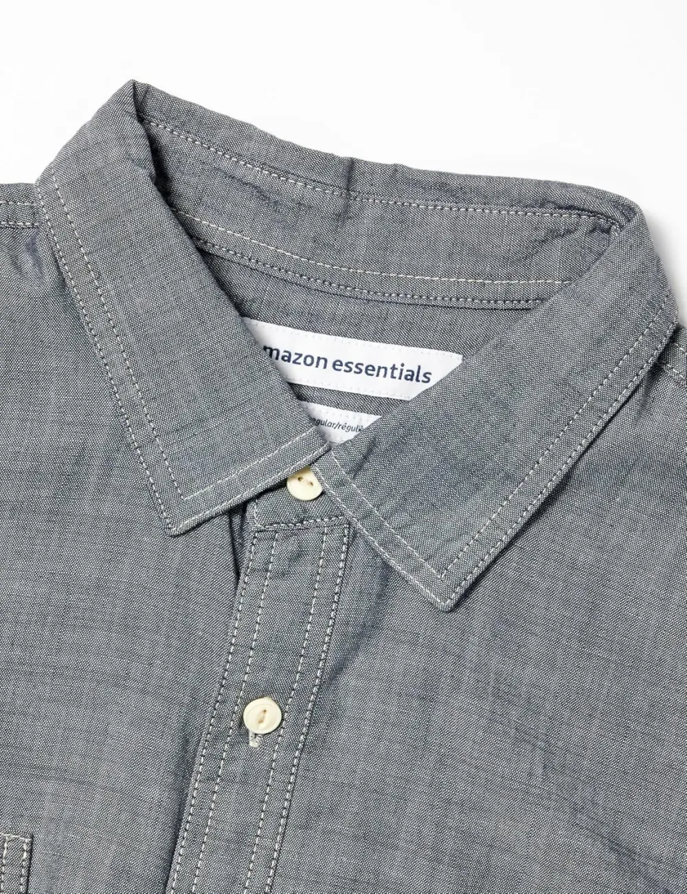 Men's Regular-Fit Long-Sleeve Chambray Shirt