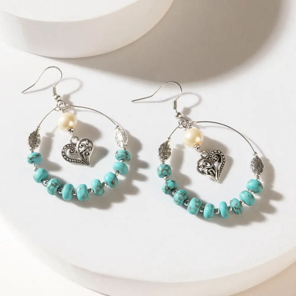 Floral Heart Earrings