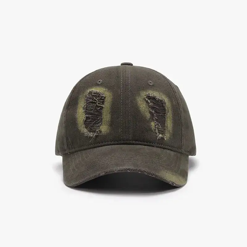 Wearable Distressed Cotton Baseball Hat