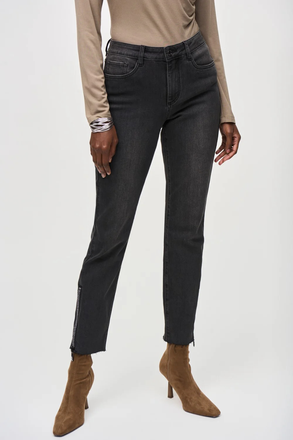 Dark Wash Straight - Leg Denim Jeans