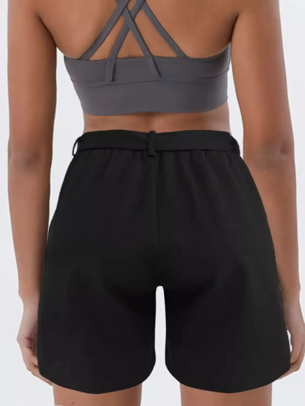 Tied High-Waist Shorts