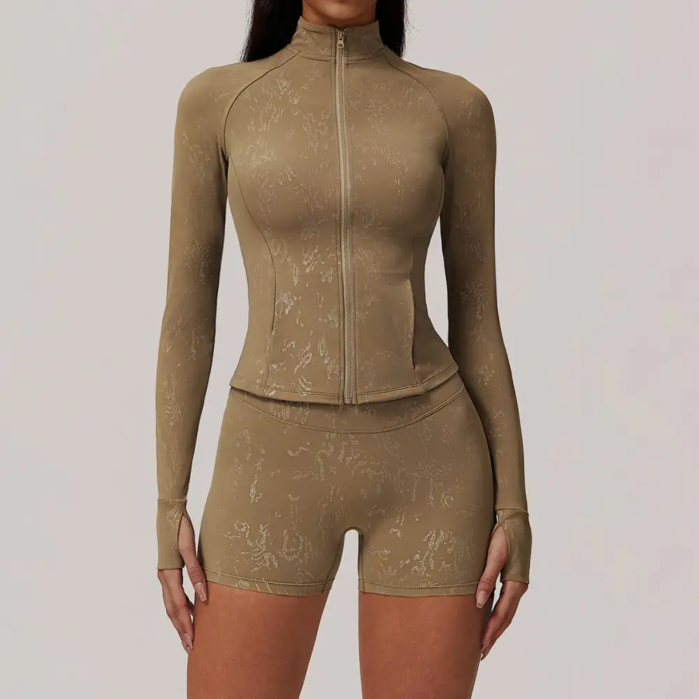 Long-Sleeve Yoga Activewear Active Set
