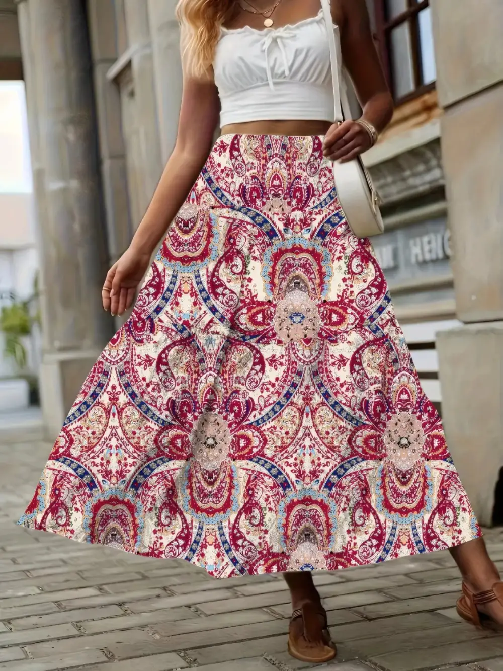 Lightweight Gentle Smocked Skirt