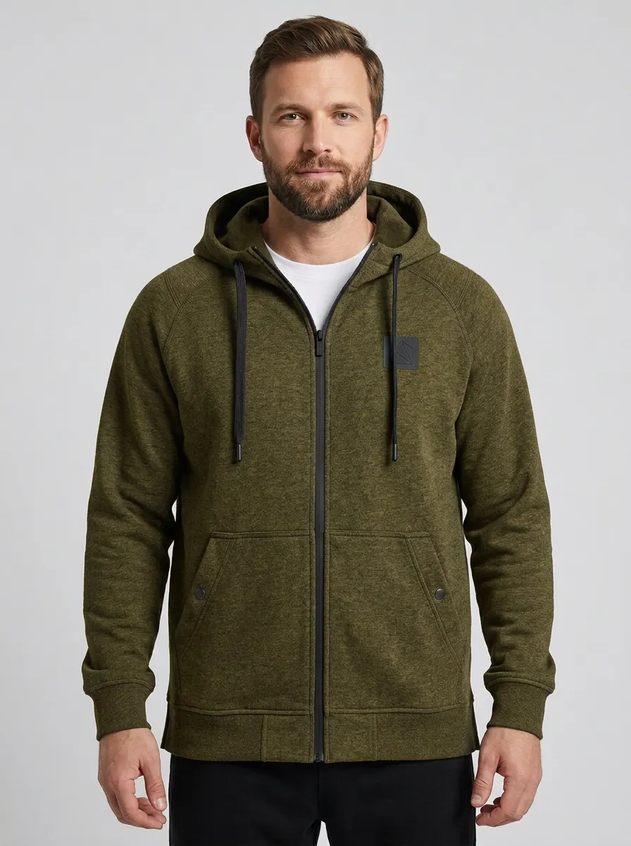 Modern Minimalist Zip-Up Active Look Men's Sport Jacket