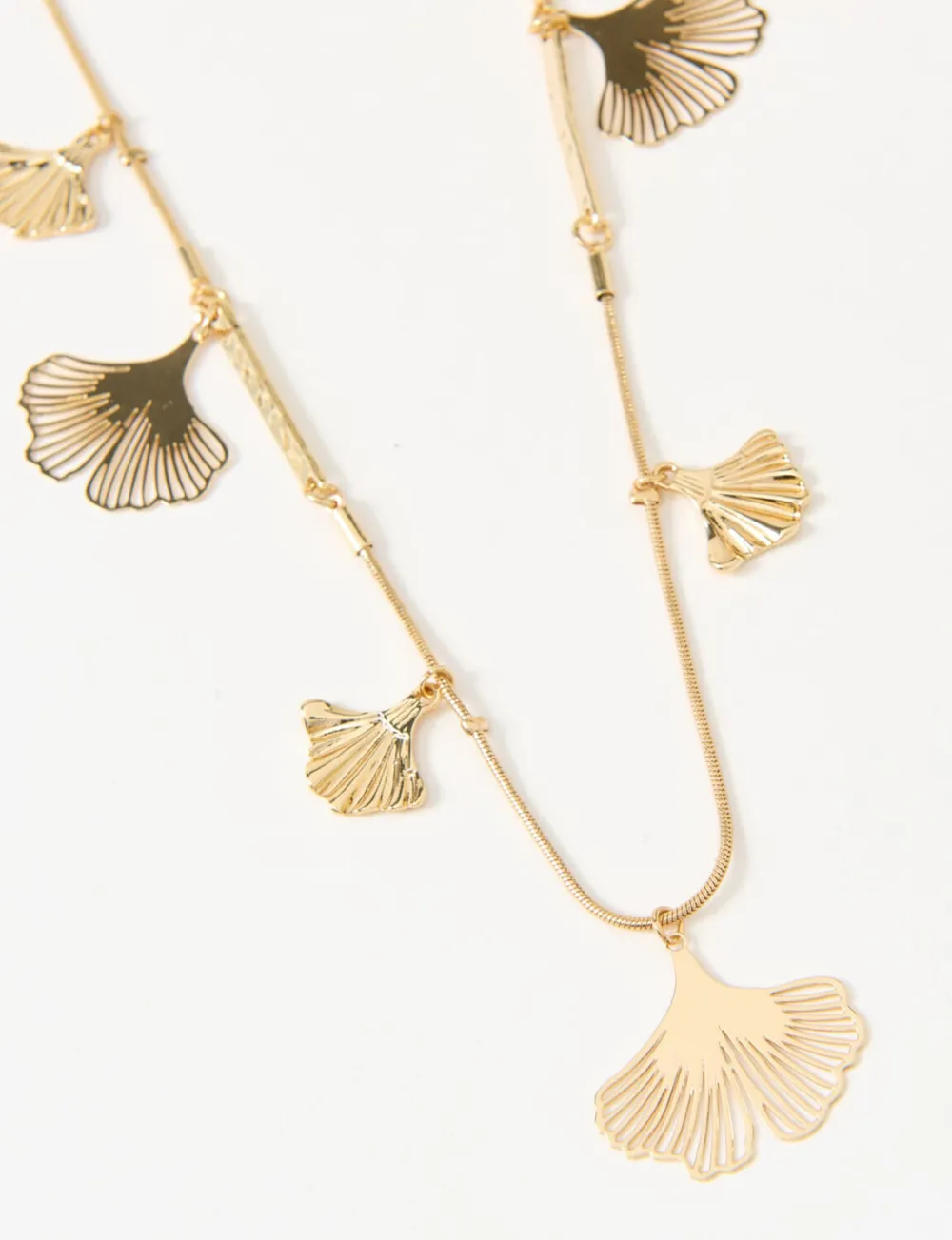 Versatile Natural Ginkgo Leaf Chain Necklace