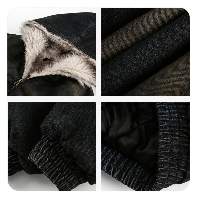 Washed Denim High-Neck Jacket