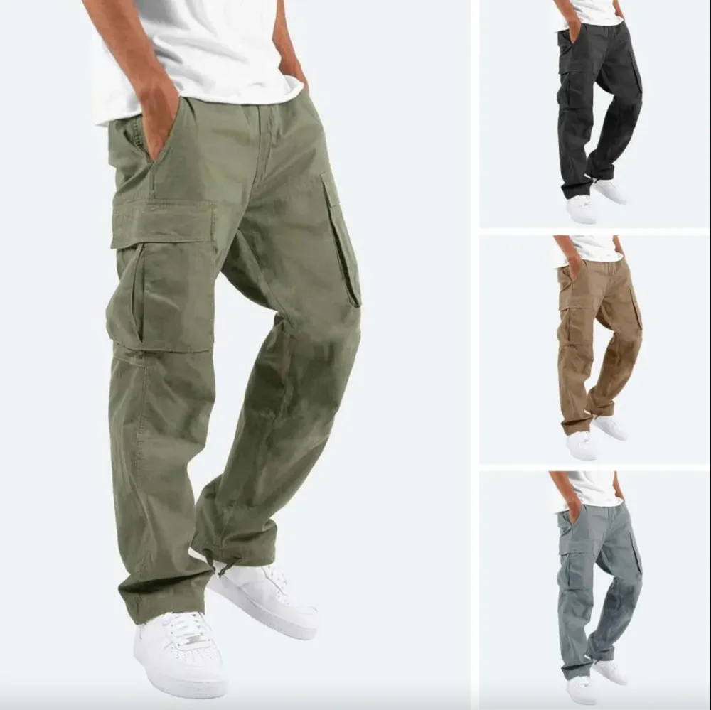 Men's Cargo Pants Relaxed Fit with Multiple Pockets