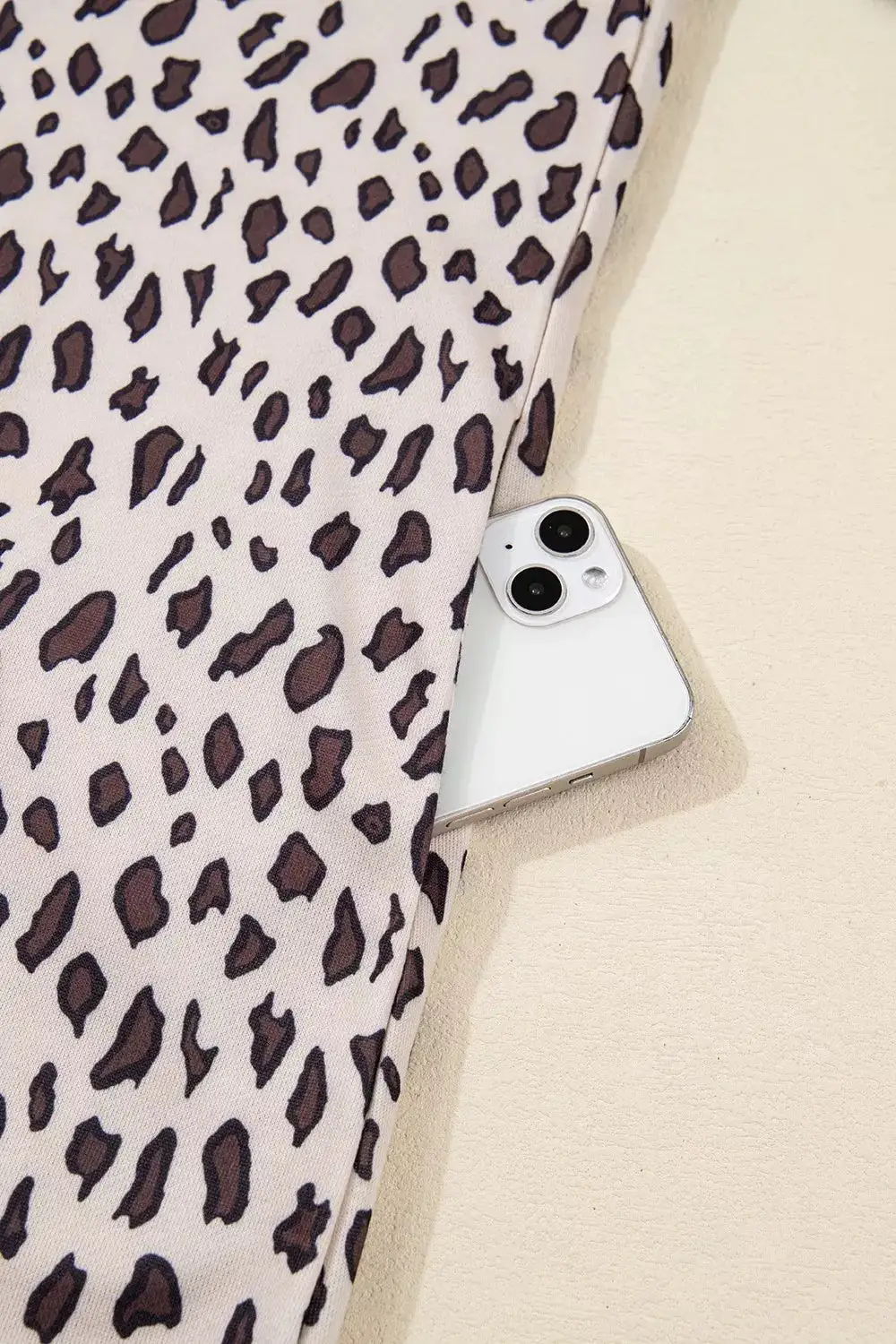 Animal Print Patchwork Zip Front Mini Dress