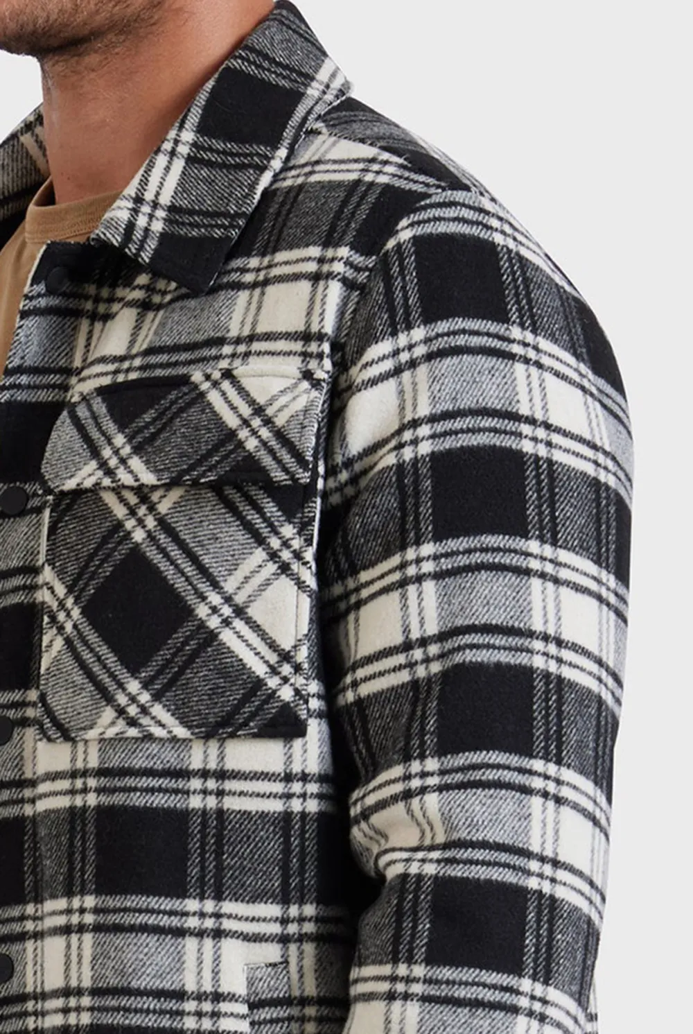 Checkered Wool Blend Jacket