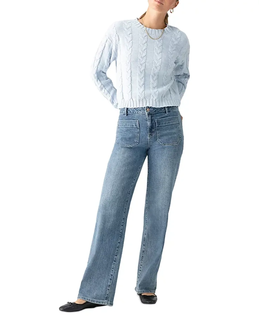 Ribbed crewneck Casual Style Sweater