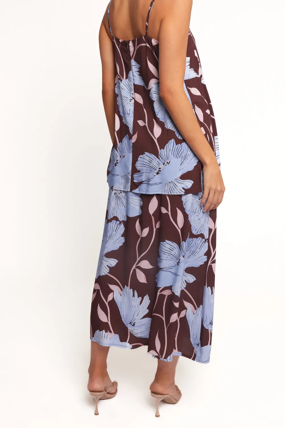 Floral A-Line Midi Skirt